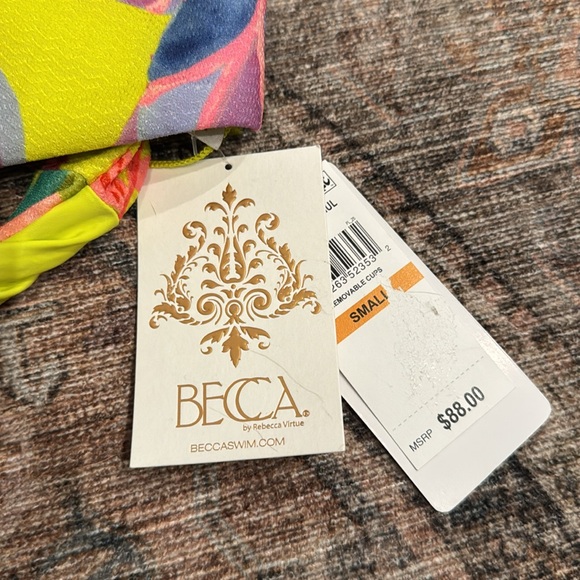 BECCA by Rebecca Virtue • NWT Costa Bella Bikini Top - Picture 6 of 11